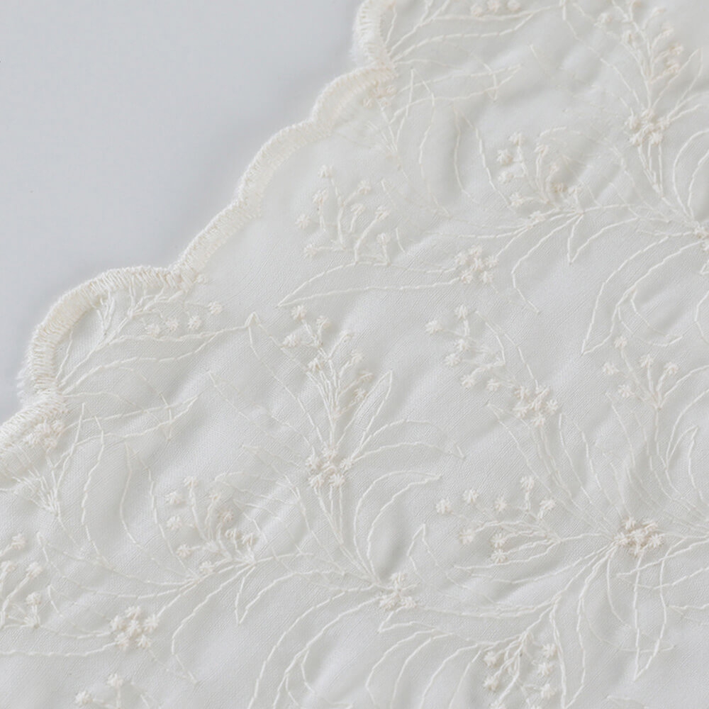 Embroidered Fabric All-Over Water Soluble Cotton for Women's Wear Whol 9
